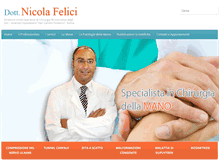 Tablet Screenshot of chirurgiadellamanospecialista.com